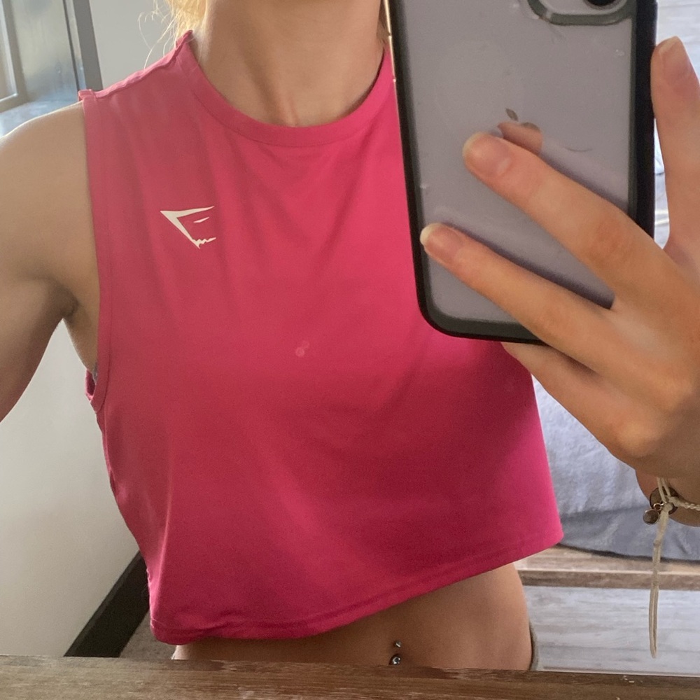 Cropped workout top